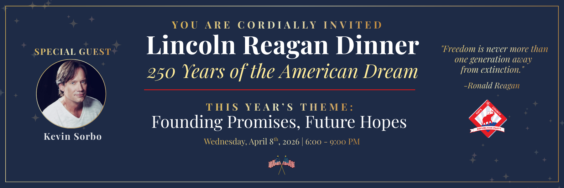 Hays County GOP: 2026 Lincoln Reagan Dinner